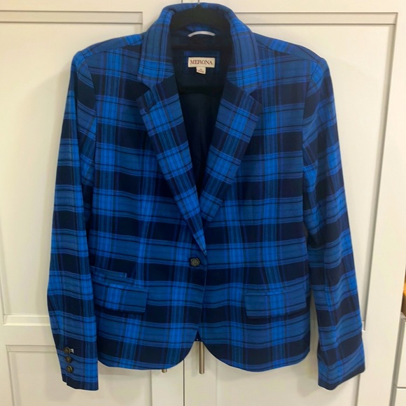 Merona Jackets & Blazers - Blue Plaid Blazer LNWOT
